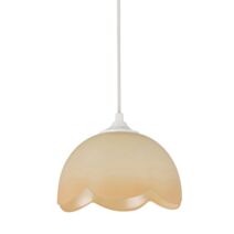 Suspension forme dome en verre D18 champagne